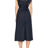 Sea Eliza Solid Sleeveless Midi Dress - Vermillion