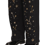 Sea Etta Denim Studded Jeans - Vermillion