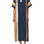Sea Juliet Embroidery Polo Maxi Dress - Vermillion