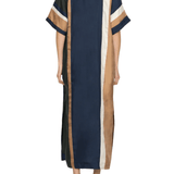 Sea Juliet Embroidery Polo Maxi Dress - Vermillion