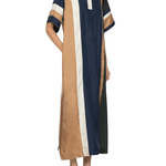 Sea Juliet Embroidery Polo Maxi Dress - Vermillion