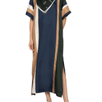 Sea Juliet Embroidery Polo Maxi Dress - Vermillion