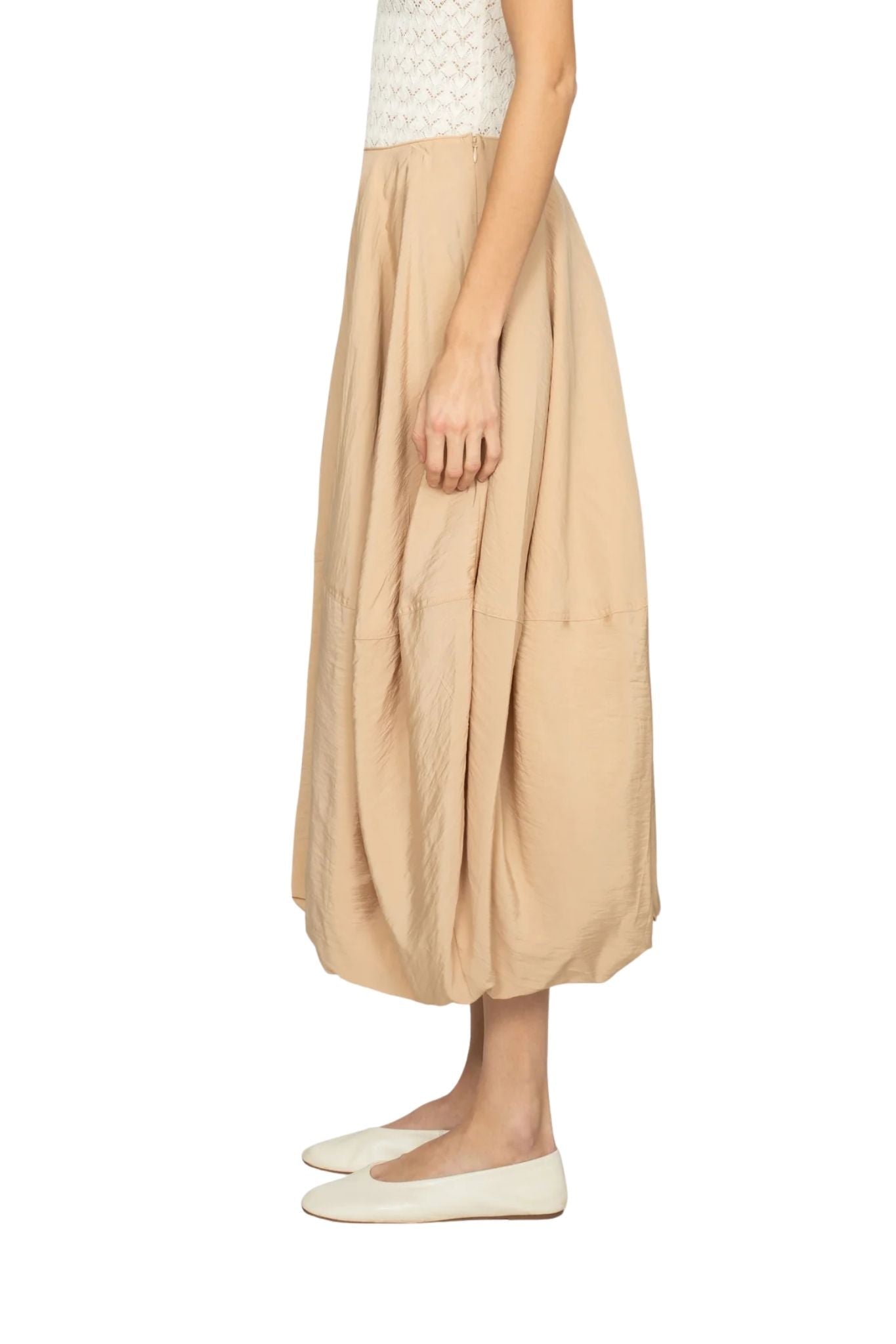 Sea Lisette Solid Bubble Skirt - Vermillion
