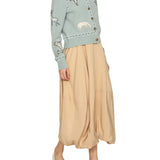 Sea Lisette Solid Bubble Skirt - Vermillion