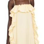 Sea Lisette Solid Ruffle Maxi Sundress - Vermillion