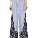 Sea Maella Stripe Pants - Vermillion