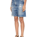 Sea Milene Denim Knee Shorts - Vermillion