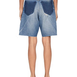 Sea Milene Denim Knee Shorts - Vermillion