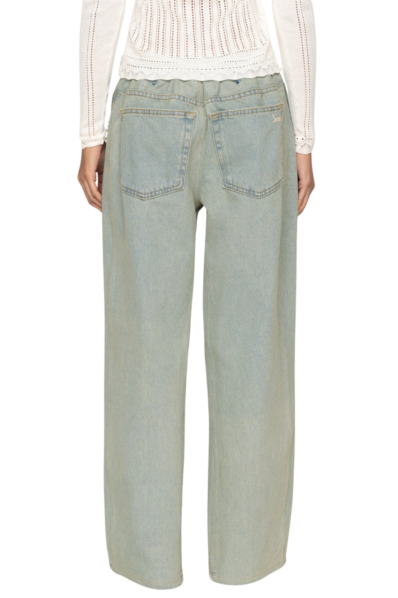 Sea Perlette Denim Pants - Vermillion