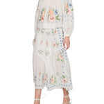 Sea Serafina Embroidery Longsleeve Blouse - Vermillion
