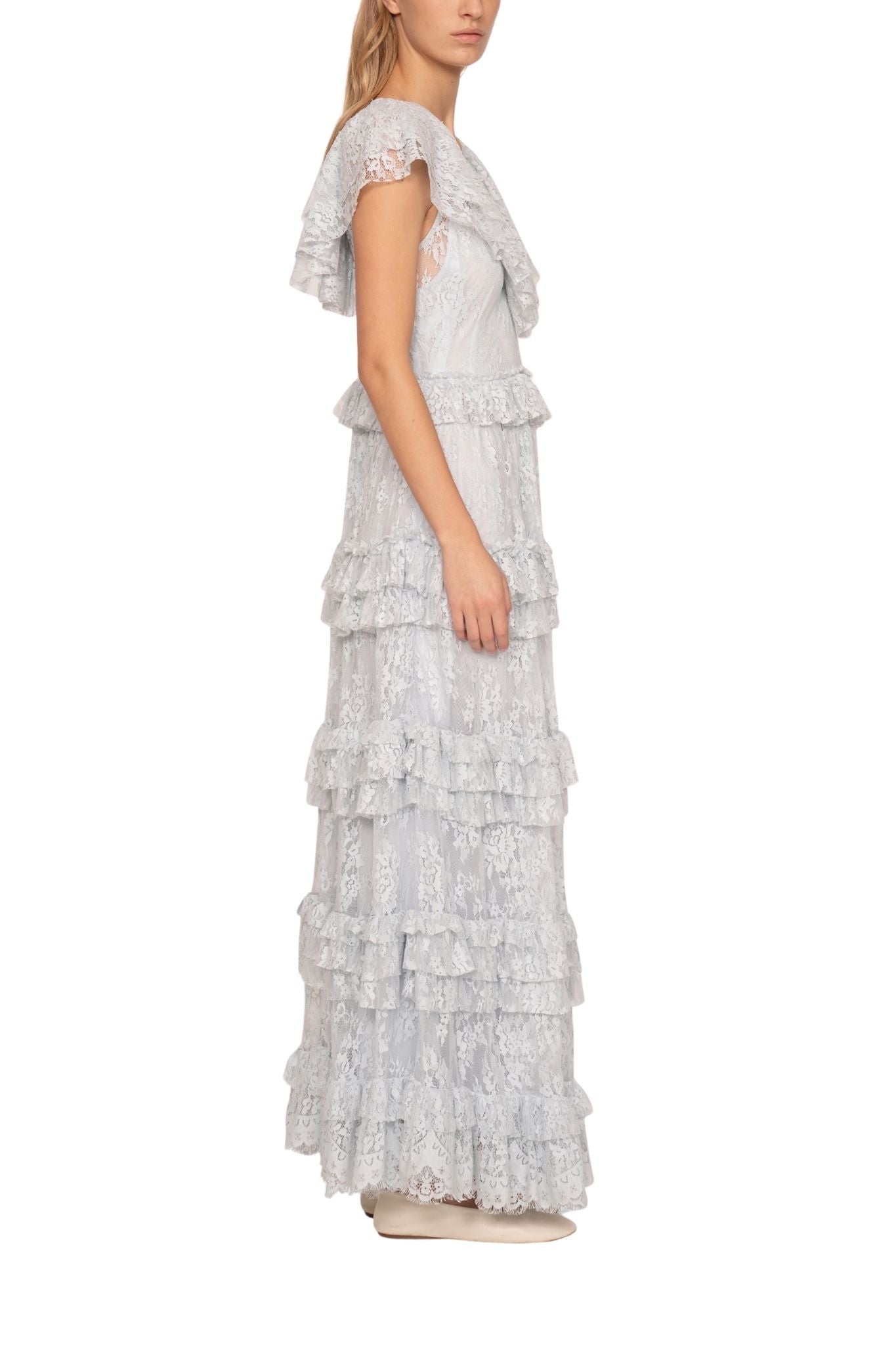 Sea Sharleen Lace V - Neck Dress - Vermillion