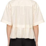 Sea Solene Solid Combo S/Slv Shirt - Vermillion