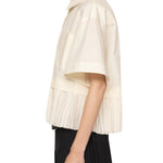 Sea Solene Solid Combo S/Slv Shirt - Vermillion