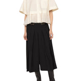 Sea Solene Solid Combo S/Slv Shirt - Vermillion