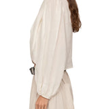 Sea Solene Solid L/Slv Top - Vermillion