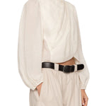 Sea Solene Solid L/Slv Top - Vermillion