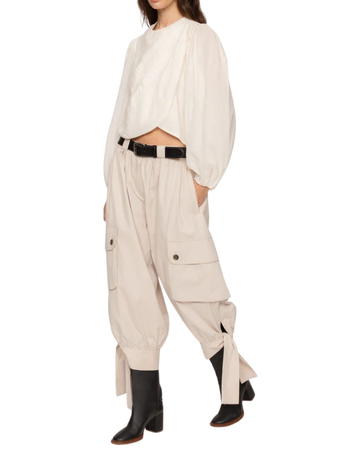 Sea Solene Solid L/Slv Top - Vermillion