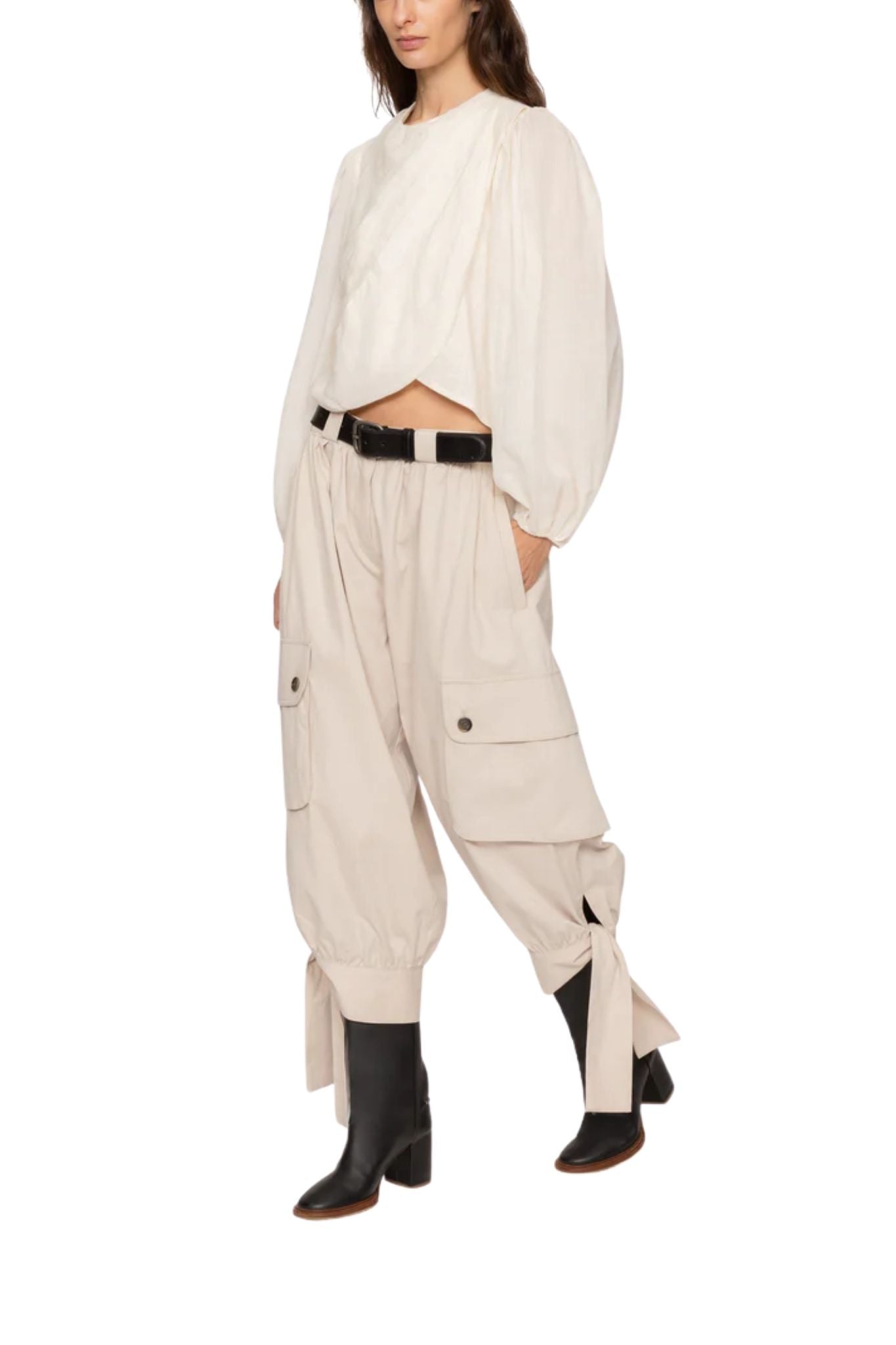 Sea Solene Solid L/Slv Top - Vermillion