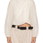 Sea Solene Solid L/Slv Top - Vermillion