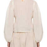 Sea Solene Solid L/Slv Top - Vermillion