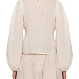 Sea Solene Solid L/Slv Top - Vermillion