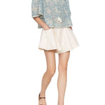 Sea Stasia Denim Jean Shorts - Vermillion