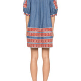Sea Stina Chambray Mini Dress - Vermillion