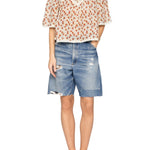 Sea Viera Print Shortsleeve Blouse - Vermillion