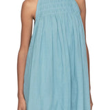 Sea Violet Halter Mini Dress - Vermillion