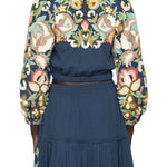 Sea Wilhelmina Embroidered Longsleeve Top - Vermillion