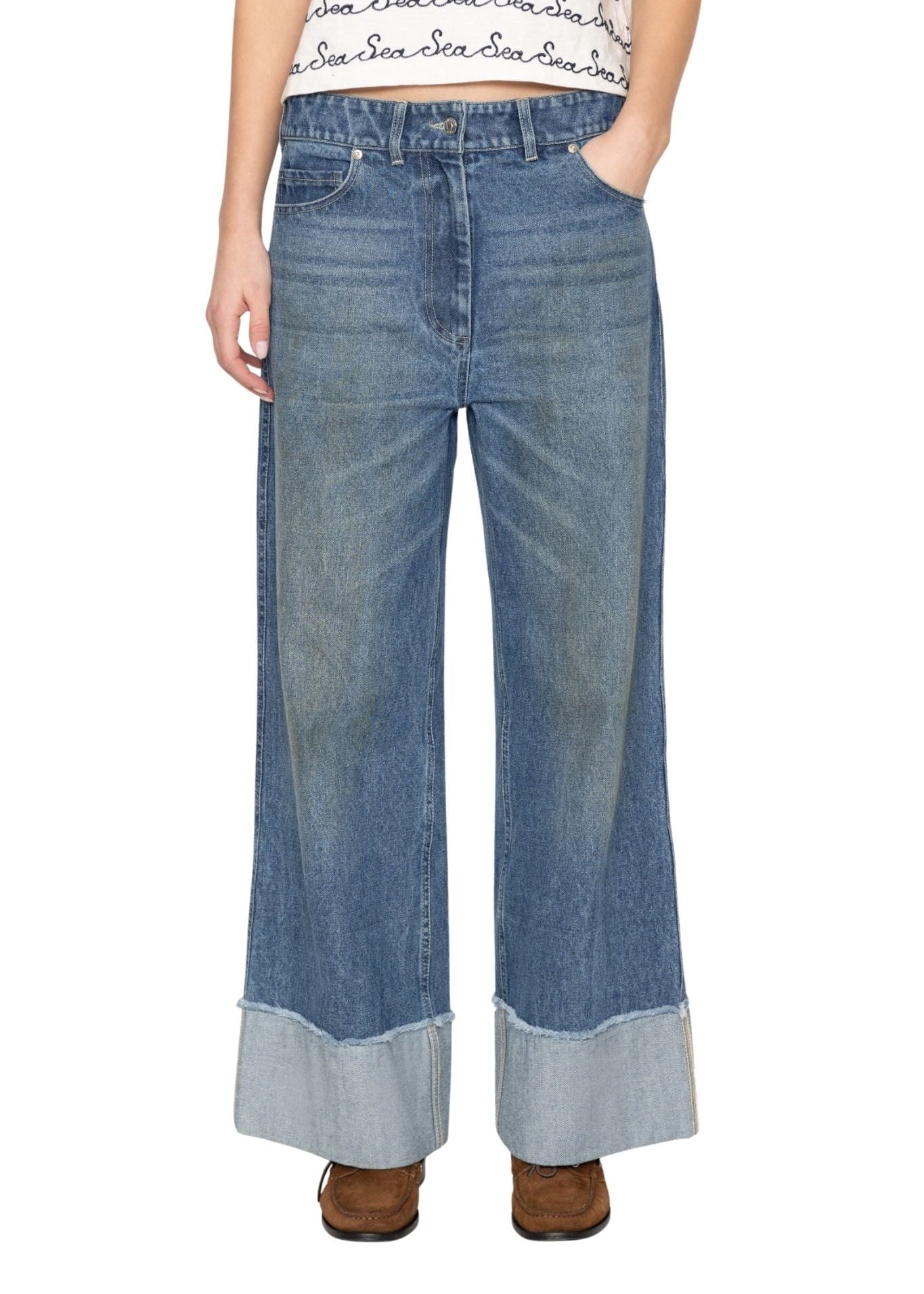Sea Zayna Denim Straight Leg Jean - Vermillion