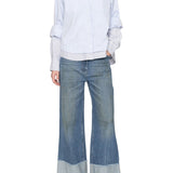 Sea Zayna Double Layer Button Down - Vermillion
