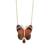 Silvia Furmanovich Marquetry Butterfly Necklace - Vermillion