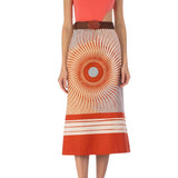 Silvia Tcherassi Atira Skirt - Vermillion