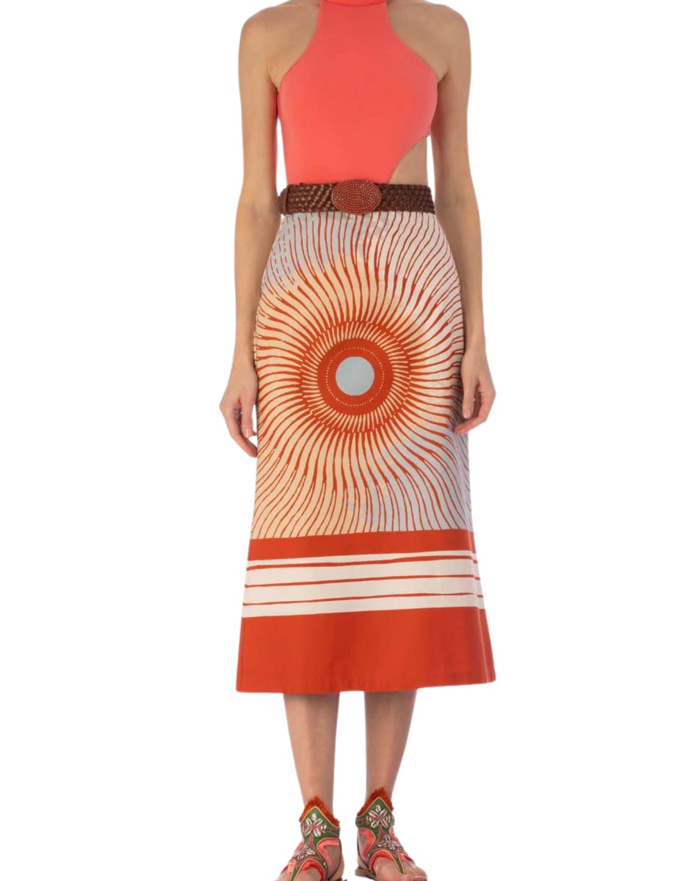 Silvia Tcherassi Atira Skirt - Vermillion