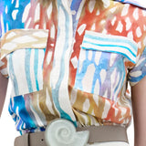 Silvia Tcherassi Bara Blouse - Vermillion