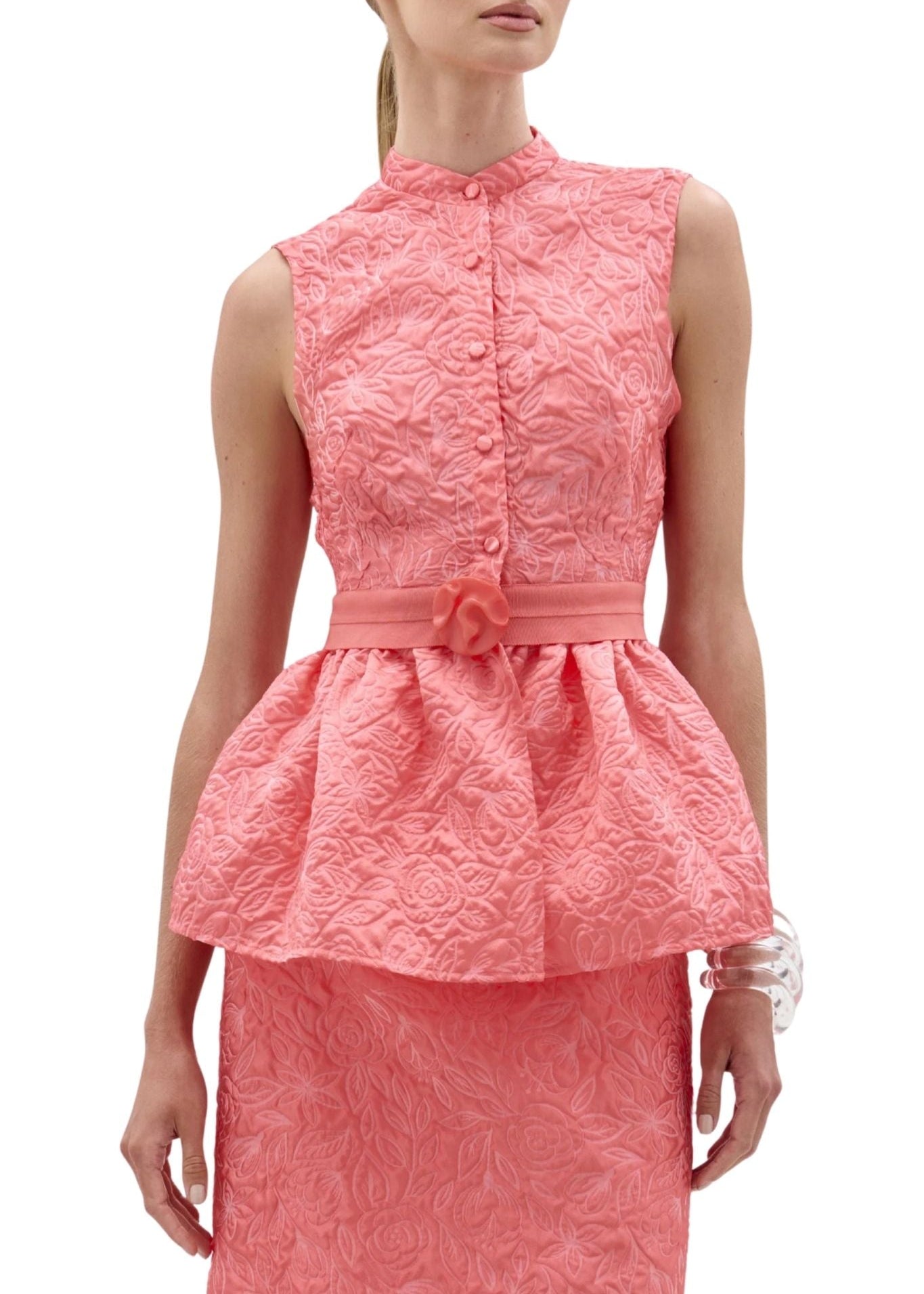 Silvia Tcherassi Colony Blouse - Vermillion