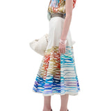 Silvia Tcherassi Erin Skirt - Vermillion