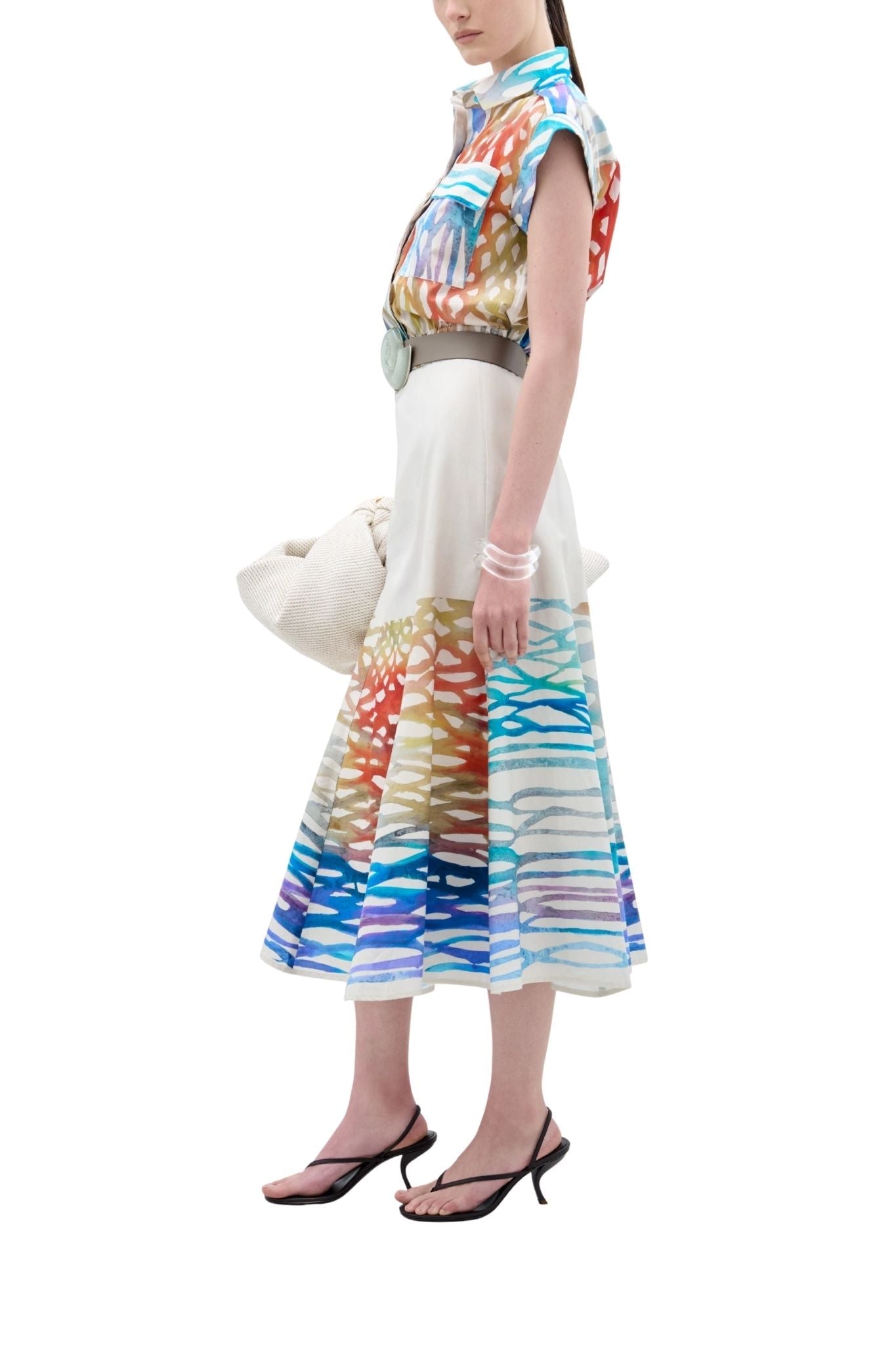 Silvia Tcherassi Erin Skirt - Vermillion