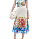 Silvia Tcherassi Erin Skirt - Vermillion