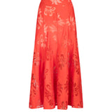 Silvia Tcherassi Grettel Skirt - Vermillion