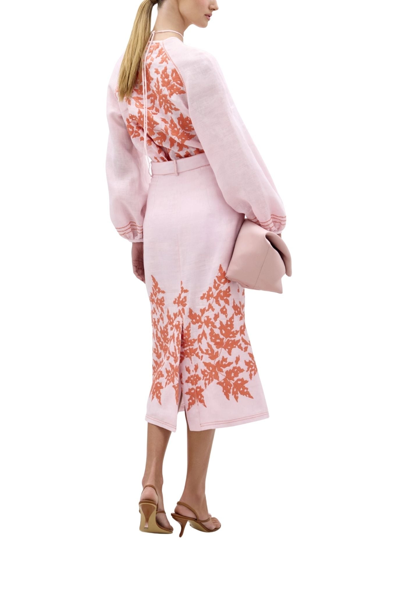 Silvia Tcherassi Layan Skirt - Vermillion