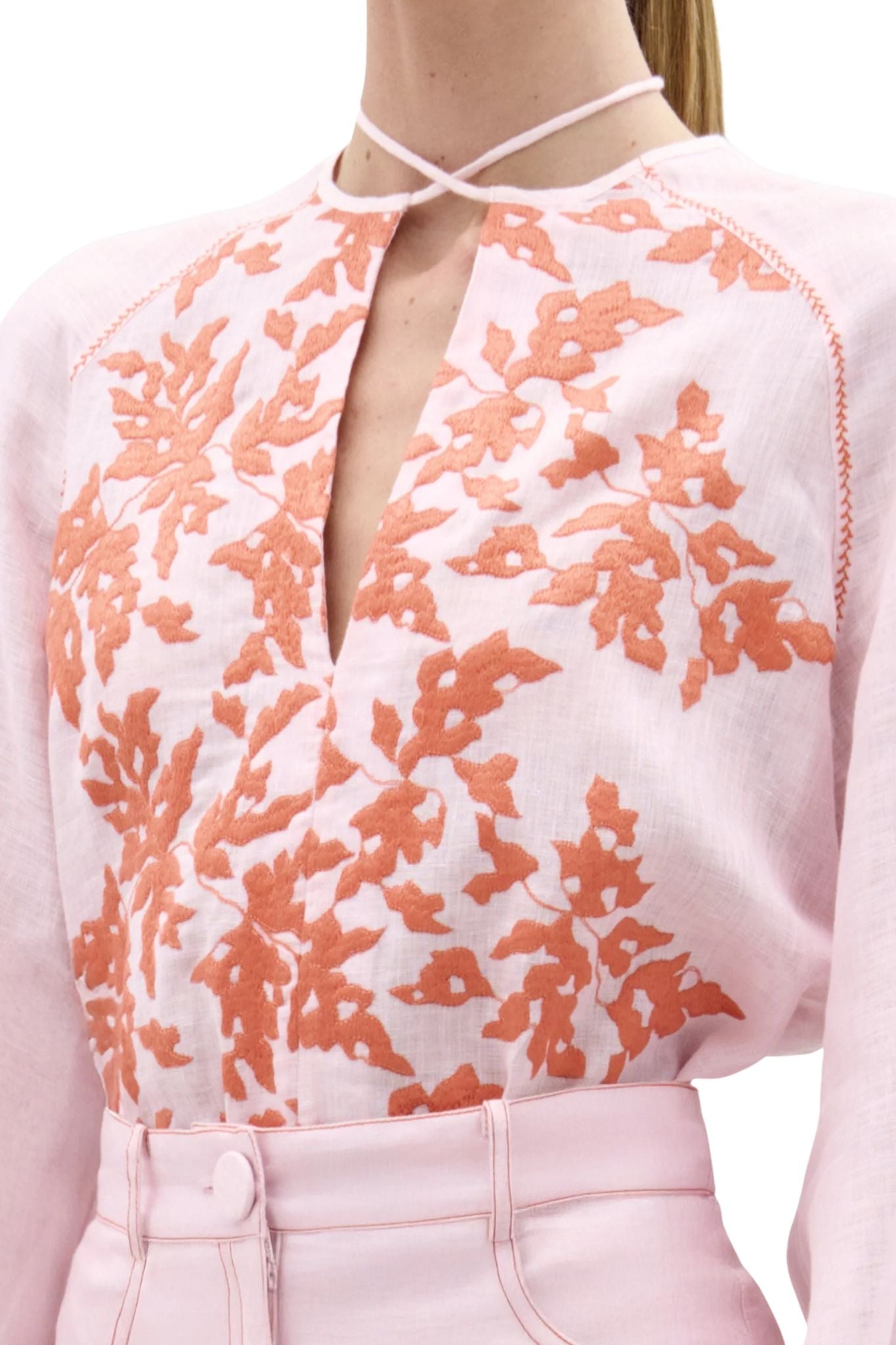 Silvia Tcherassi Molveno Blouse - Vermillion