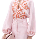 Silvia Tcherassi Molveno Blouse - Vermillion
