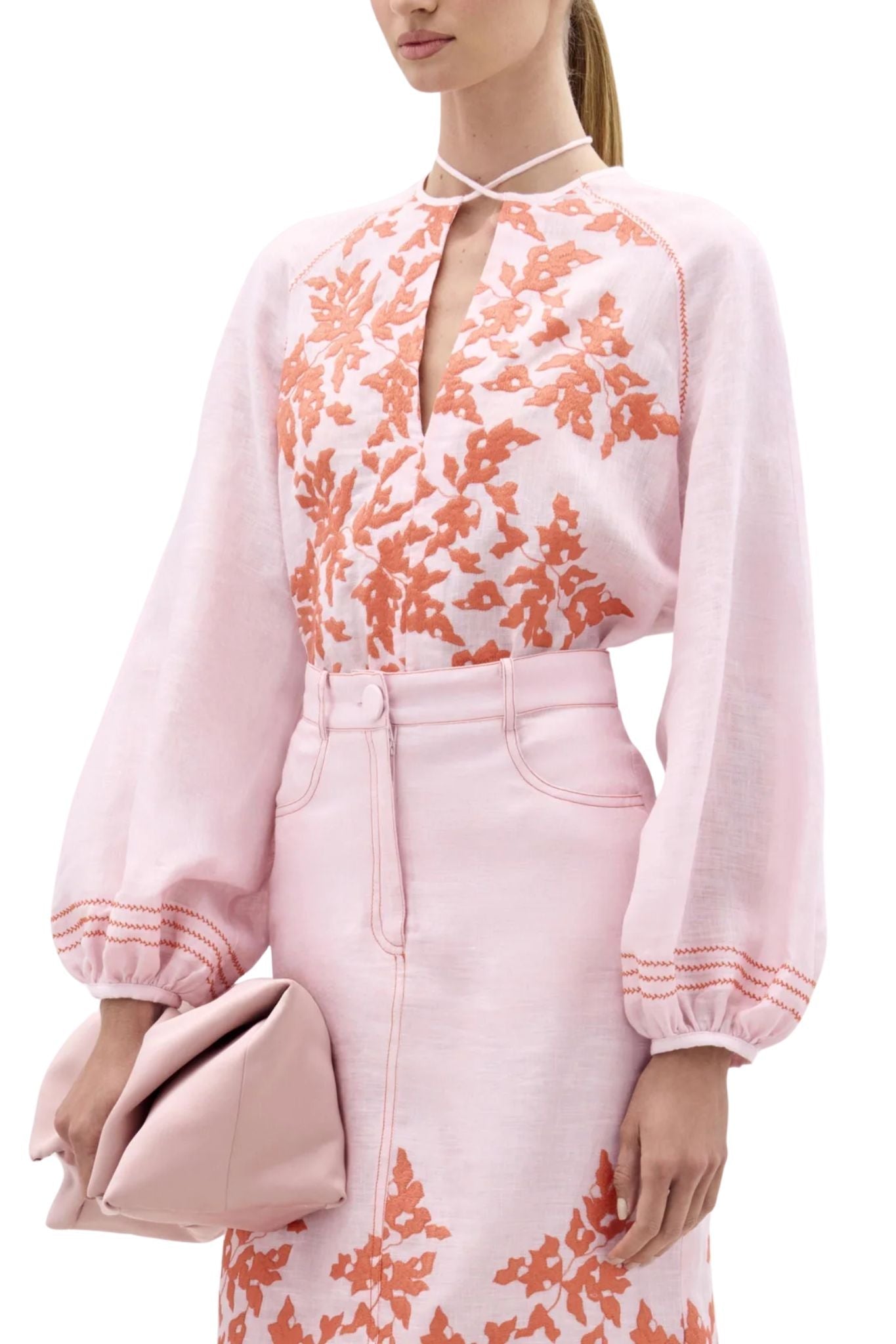Silvia Tcherassi Molveno Blouse - Vermillion