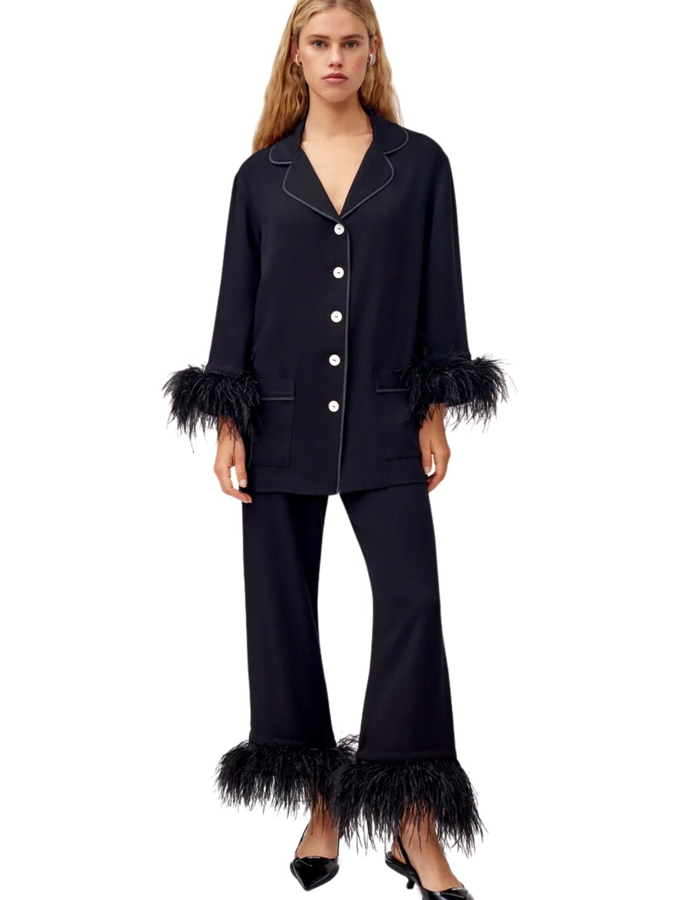 Sleeper Party Pajama Double Feather - Vermillion