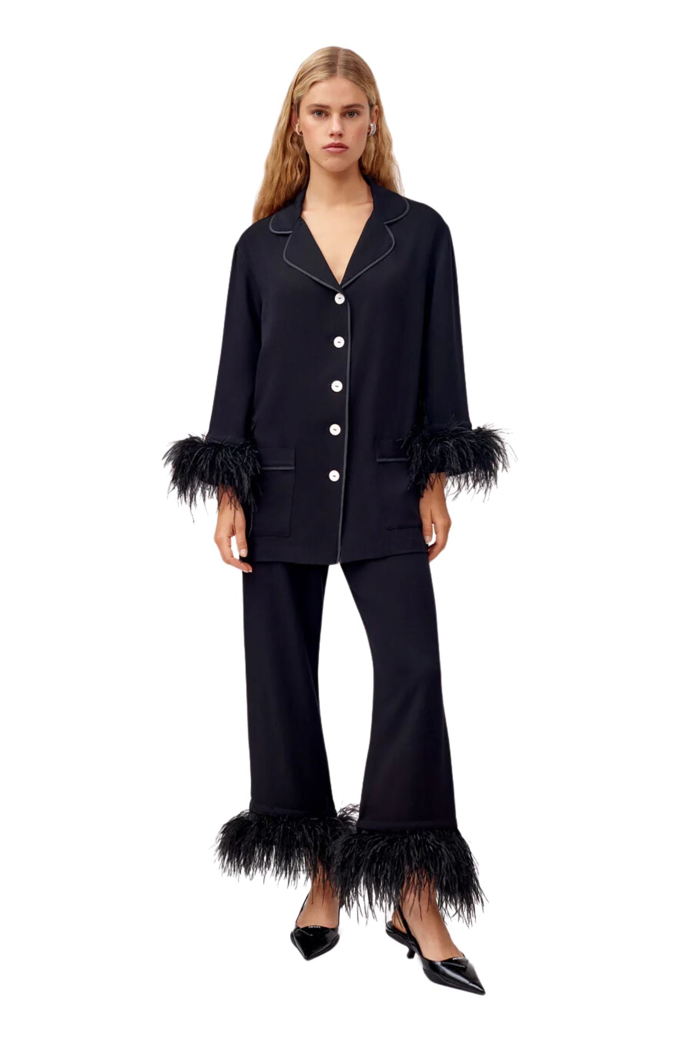 Sleeper Party Pajama Double Feather - Vermillion