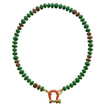 Spicy Dan Bean Necklace - Vermillion