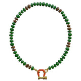 Spicy Dan Bean Necklace - Vermillion