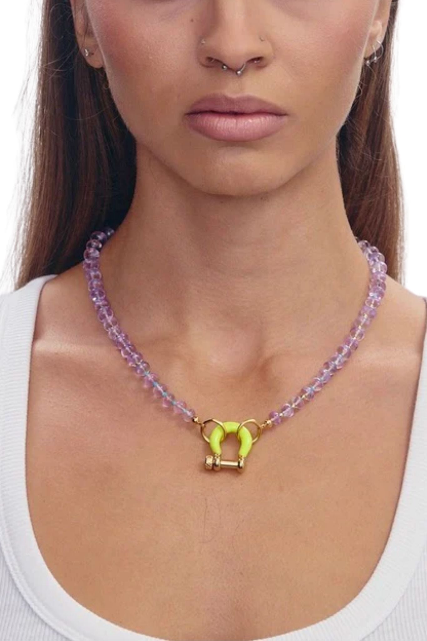 Spicy Dan Benny Necklace - Vermillion